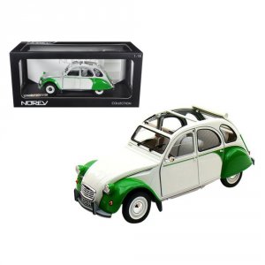 Norev 181512 1985 Citroen 2cv Dolly Whitegreen 118 Diecast Model Car B