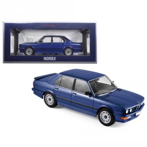 Norev 183267 1987 Bmw M535i Blue Metallic 118 Diecast Model Car By