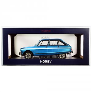 Norev 181672 1974 Citroen Ami Super Delta Blue Metallic With White Str