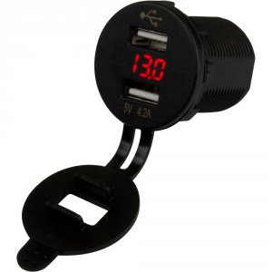 Seadog 426517-1 Sea-dog Dual Usb Socketvoltmeter Whidden Display