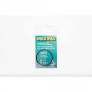 Maxima KTL7-7X Maxima Knotless Tapered Leader 7x  7.5 Ft Clear