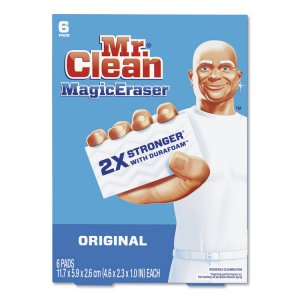 Procter 79009PK Mr. Clean Magic Eraser Pads - Pad - 6  Pack - White