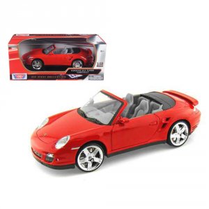 Motormax 73183r Porsche 911 (997) Turbo Convertible Yellow 118 Diecast