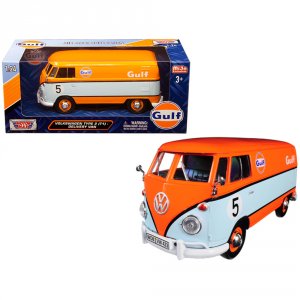 Motormax 79649 Volkswagen Type 2 (t1) Delivery Van 5 Gulf Orange And L