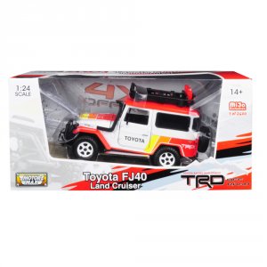 Motormax 79137TRD Toyota Fj40 Land Cruiser Trd White Limited Edition T