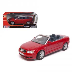 Motormax 73148r 2004 Audi A4 Cabriolet Silver 118 Diecast Model Car By