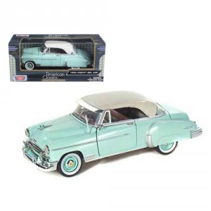 Motormax 73268grn 1950 Chevrolet Bel Air Green With Cream Top 124 Diec