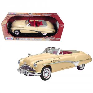 Motormax 73116cr 1949 Buick Roadmaster Cream With Red Interior 118 Die