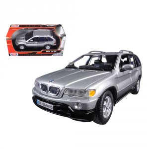 Motormax 73254s Bmw X5 Silver 124 Diecast Model Car By