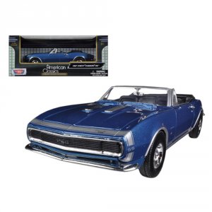 Motormax 73301bur 1967 Chevrolet Camaro Ss Convertible Blue Metallic 1