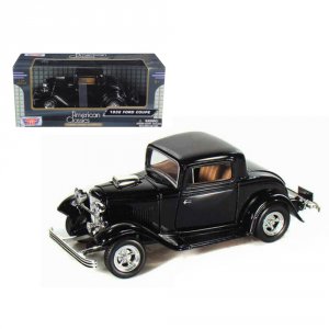 Motormax 73251bk 1932 Ford Coupe Burgundy 124 Diecast Model Car By  73