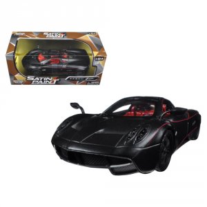 Motormax 79502 Pagani Huayra Matt Black With Red Interior 124 Diecast 