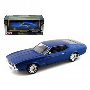 Motormax 73327bl 1971 Ford Mustang Sportsroof Blue 124 Diecast Model C