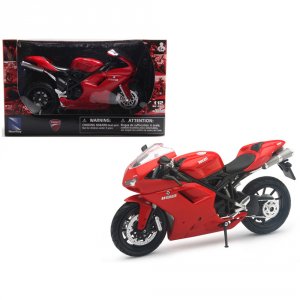 New 57143AS Ducati 1198 Red Motorcycle 112 Diecast Model By