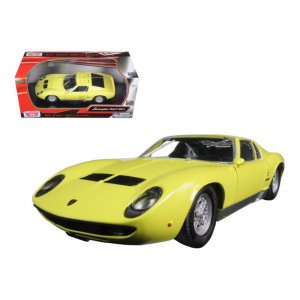 Motormax 73368y Lamborghini Miura P 400 S Yellow 124 Diecast Model Car