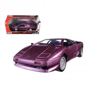 Motormax 73201pur Lamborghini Diablo Purple Metallic 124 Diecast Model