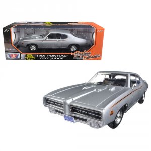 Motormax 73133TC-S 1969 Pontiac Gto Judge Silver Metallic Timeless Cla