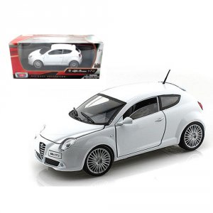 Motormax 73371w Alfa Romeo Mito White 124 Diecast Car Model By