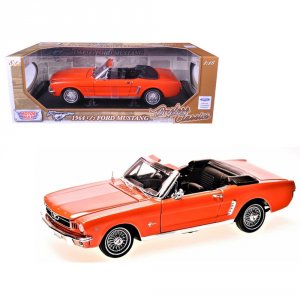 Motormax 73145TC-OR 1964 12 Ford Mustang Convertible Orange Timeless C