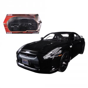 Motormax 73384blk 2008 Nissan Gtr R35 Glossy Black 124 Diecast Model C