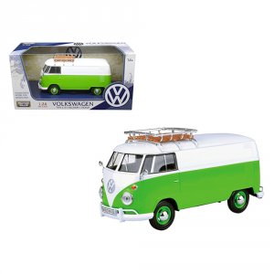 Motormax 79551WTGRN Volkswagen Type 2 (t1) Delivery Van Greenwhite 124