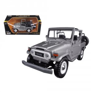 Motormax 79330s Toyota Fj40 Fj 40 Convertible Silver 124 Diecast Model