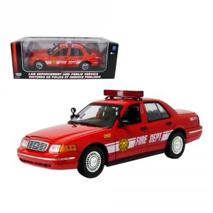 Motormax 73530r 2001 Ford Crown Victoria Fire Chief Car 118 Diecast Mo