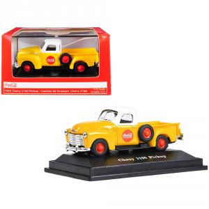 Motorcity 472002 1953 Chevrolet 3100 Pickup Truck Coca-cola Yellow Wit