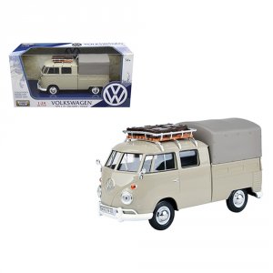 Motormax 79553BG Volkswagen Type 2 (t1) Delivery Pickup Truck Beige 12