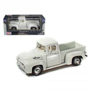 Motormax 73235w 1956 Ford F-100 Pickup Truck White 124 Diecast Model C