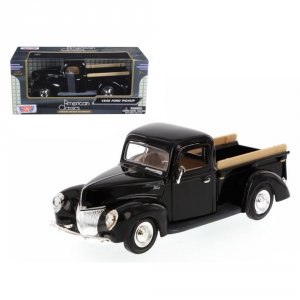 Motormax 73234bk 1940 Ford Pickup Truck Black 124 Diecast Model Car By