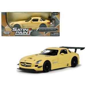 Motormax 79501Y Mercedes Benz Sls Amg Gt3 Matte Yellow 124 Diecast Mod