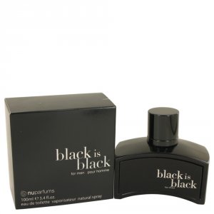 Nu NU000756 Black Is Black Eau De Toilette Spray 3.4 Oz For Men