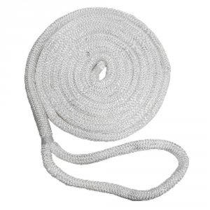 New C5050-20-00035 58 X 3539; Nylon Double Braid Dock Line - White