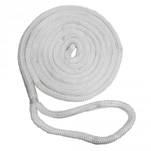 New C5050-24-00035 34 X 3539; Nylon Double Braid Dock Line - White