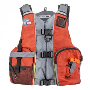 Mti MV411E-855 Mti Calcutta Fishing Life Jacket - Orangelight Grey