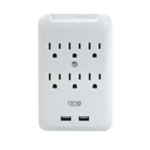 One PWS621 6 Outlet2 Usb Wall Tap