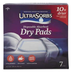 Medline DRY2336RET7 Pad,ultrasorb,23x35,7pk