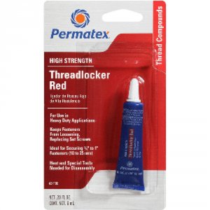 Permatex SMD 27100 High Strength Threadlocker Red Gel Tube - 6ml