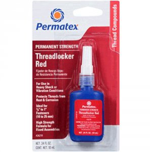 Permatex SMD 26210 Permanent Strength Threadlocker Red Tube - 10ml