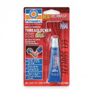 Permatex 27005 High Strength Threadlocker Red Gel Squeeze