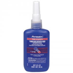 Permatex 27183 High Strength Threadlocker Red Bottle - 90ml