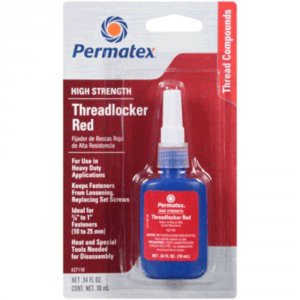 Permatex SMD 27110 High Strength Threadlocker Red Bottle - 10ml