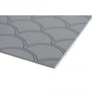 Seadek 23875-83803 40 X 80 5mm Sheet Storm Gray Brushed Fish Scale - 1