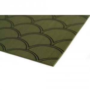 Seadek 23875-83802 40 X 80 5mm Sheet Olive Green Brushed Fish Scale - 