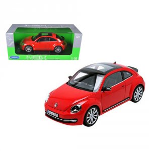 Welly 18042r 2012 Volkswagen New Beetle Red 118 Diecast Car Model By