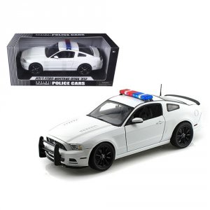 Shelby SC463 2013 Ford Mustang Boss 302 White Unmarked Police Car 118 