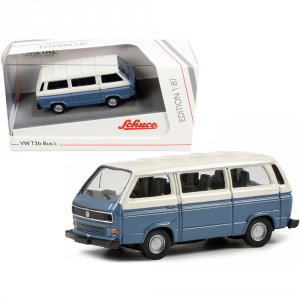 Schuco 452650900 Volkswagen T3b Bus L Blue And Cream 187 (ho) Diecast 