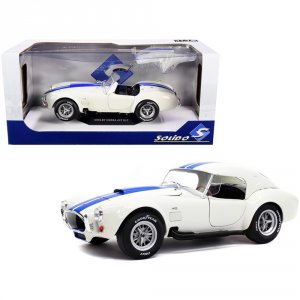 Solido S1804906 Shelby Cobra 427 Sc Convertible Wimbledon White With B