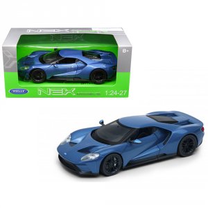 Welly 24082BL 2017 Ford Gt Blue 124 - 127 Diecast Model Car By